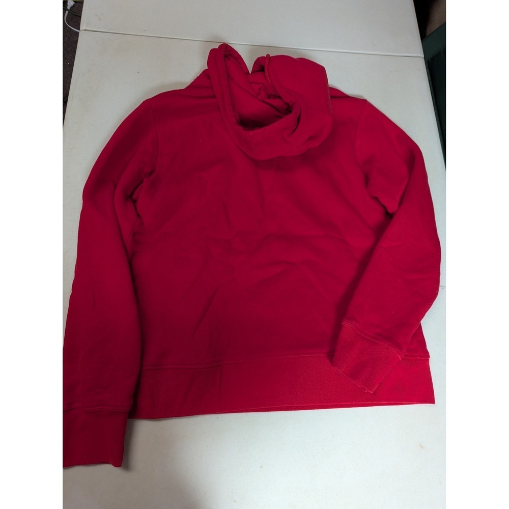 Reebok Red Graphic Logo Hoodie Sweatshirt Pullover Casual Activewear Size S - Picture 7 of 10